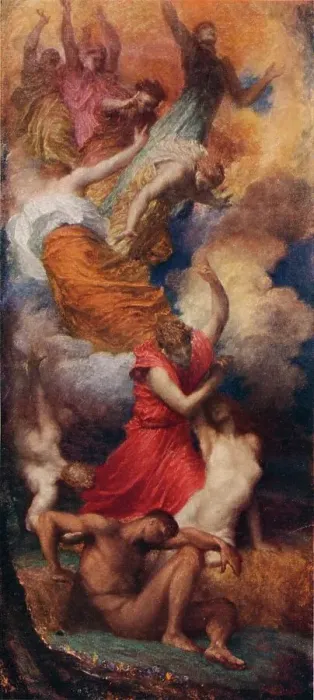 Framed Print : The Creation of Eve, 1882. Artist: George Frederick Watts Framed Print : The Creation of Eve, 1882. Artist: George Frederick Watts