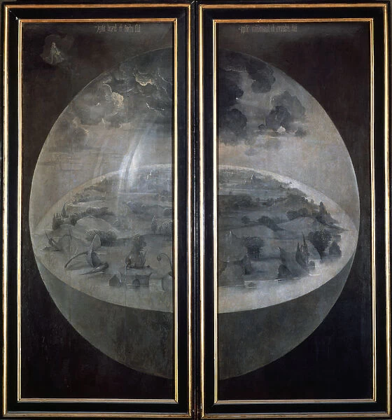 The Creation of the World, closed doors of the triptych The Garden of Earthly Delights, c1500. Artist: Hieronymus Bosch