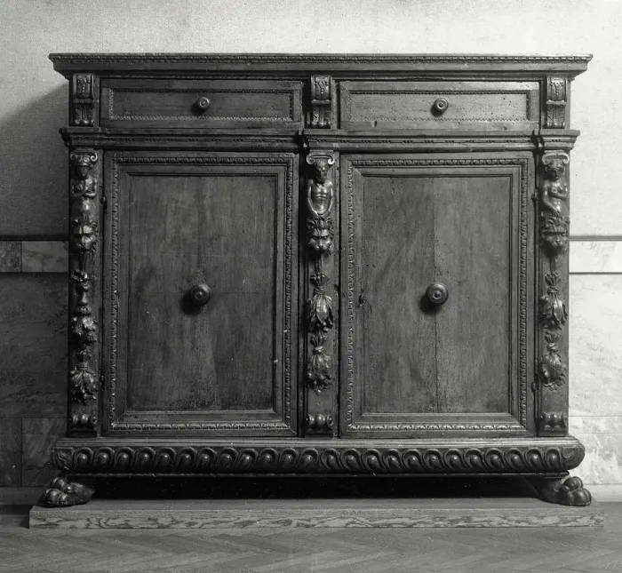 Framed Print : Credenza, 1550-1599. Creator: Unknown Framed Print : Credenza, 1550-1599. Creator: Unknown