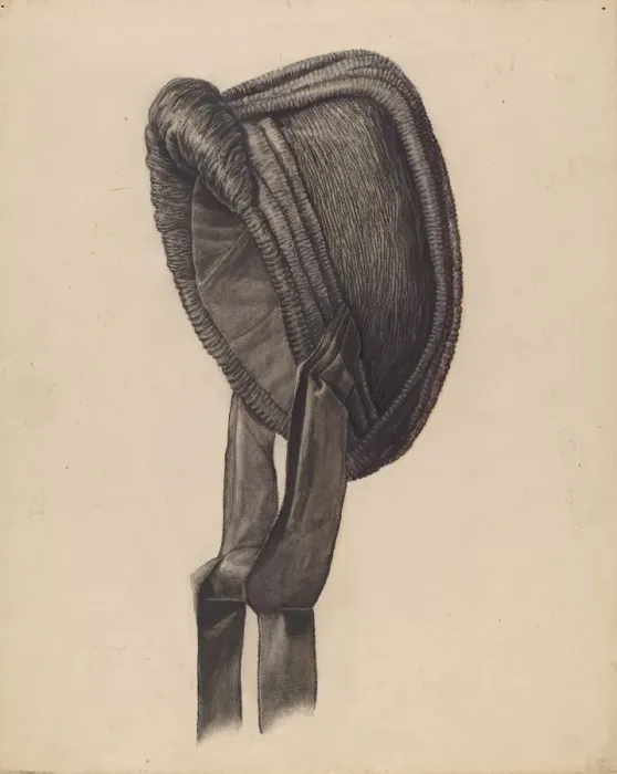 Framed Print : Crepe Bonnet, c. 1938. Creator: Francis Law Durand Framed Print : Crepe Bonnet, c. 1938. Creator: Francis Law Durand