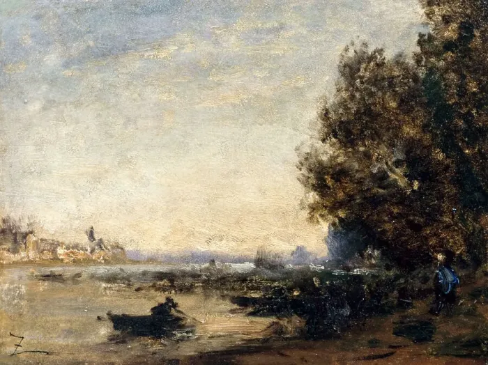 Framed Print : Crépuscule, between 1850 and 1860. Creator: Felix Francois Georges Philibert Ziem Framed Print : Crépuscule, between 1850 and 1860. Creator: Felix Francois Georges Philibert Ziem