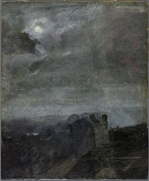 Crépuscule, effet de lune, between 1850 and 1875. Creator: Jean-Baptiste Carpeaux