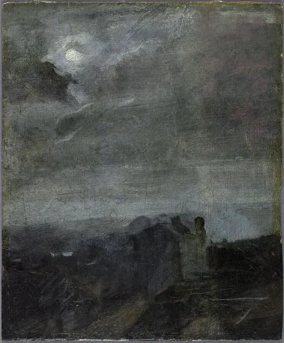 Framed Print : Crépuscule, effet de lune, between 1850 and 1875. Creator: Jean-Baptiste Carpeaux Framed Print : Crépuscule, effet de lune, between 1850 and 1875. Creator: Jean-Baptiste Carpeaux