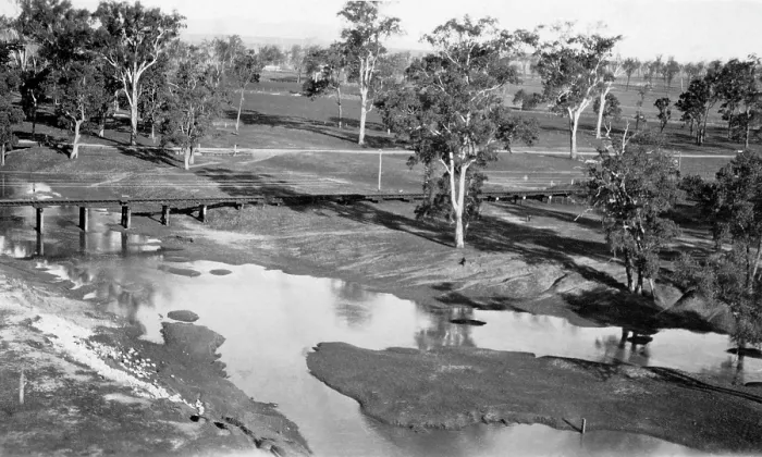 Framed Print : Cressbrook Creek, 1925. Creator: Jack Bain Framed Print : Cressbrook Creek, 1925. Creator: Jack Bain