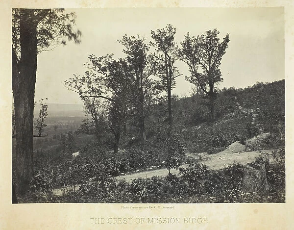 The Crest of Mission Ridge, 1864  /  66. Creator: George N. Barnard