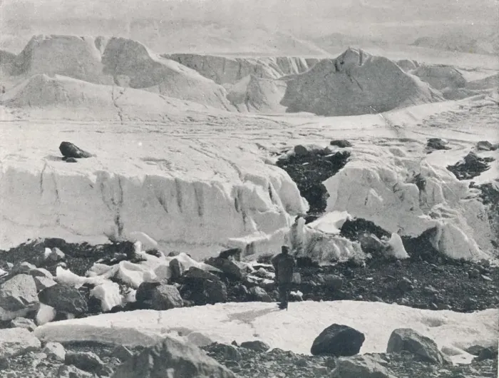 Framed Print : Crevassed Ice at Entrance to Priestley Glacier, c1911, (1913). Artist: G Murray Levick Framed Print : Crevassed Ice at Entrance to Priestley Glacier, c1911, (1913). Artist: G Murray Levick