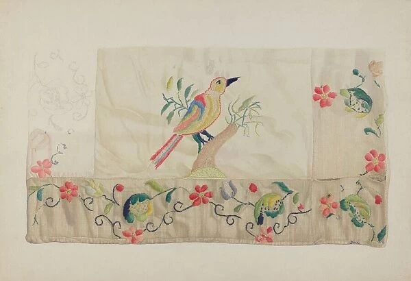 Crewel Embroidery, 1935  /  1942. Creator: Helen E. Gilman