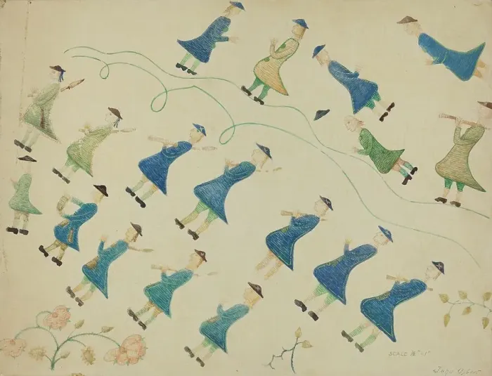 Framed Print : Crewel Embroidery, 1935 / 1942. Creator: John Oster Framed Print : Crewel Embroidery, 1935 / 1942. Creator: John Oster