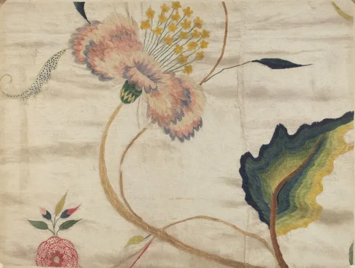 Framed Print : Crewel Embroidery, c. 1936. Creator: Phyllis Dorr Framed Print : Crewel Embroidery, c. 1936. Creator: Phyllis Dorr