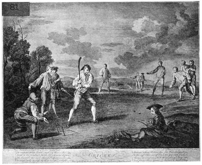 Framed Print : Cricket in 1743 (1912) Framed Print : Cricket in 1743 (1912)