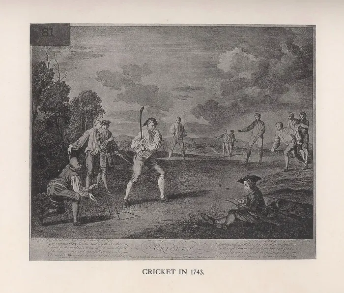 Framed Print : Cricket in 1743 (1912) Framed Print : Cricket in 1743 (1912)