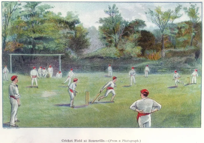 Framed Print : Cricket Field at Bournville, 1892 Framed Print : Cricket Field at Bournville, 1892
