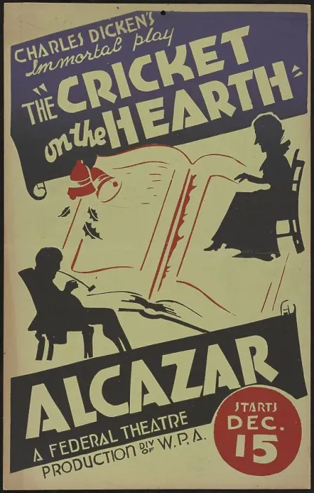 Framed Print : The Cricket on the Hearth, San Francisco, 1937. Creator: Unknown Framed Print : The Cricket on the Hearth, San Francisco, 1937. Creator: Unknown