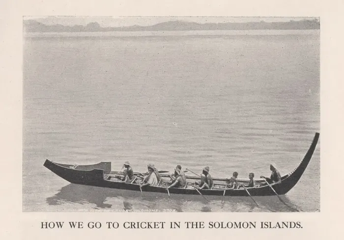 Framed Print : How We Go to Cricket in the Solomon Islands, 1912 Framed Print : How We Go to Cricket in the Solomon Islands, 1912