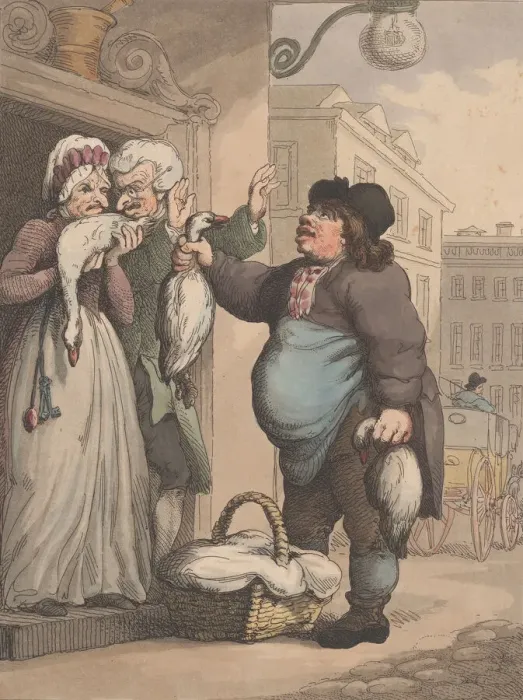 Framed Print : Cries of London, No. 2: Buy my Goose, my fat Goose, January 1, 1799. Creator: Henri Merke Framed Print : Cries of London, No. 2: Buy my Goose, my fat Goose, January 1, 1799. Creator: Henri Merke