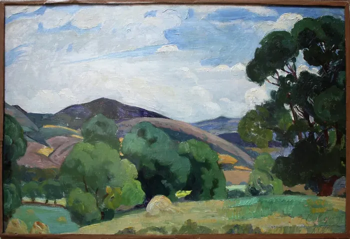 Framed Print : Crimean Landscape, 1919. Creator: Sorin, Saveli Abramovich (1878-1953) Framed Print : Crimean Landscape, 1919. Creator: Sorin, Saveli Abramovich (1878-1953)