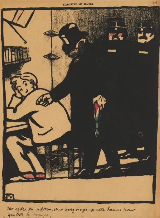 Framed Print : Crimes and Punishments XXI, 778: By order of the Sultan, 1869. Creator: Felix Vallotton Framed Print : Crimes and Punishments XXI, 778: By order of the Sultan, 1869. Creator: Felix Vallotton
