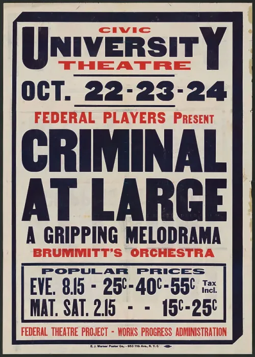 Framed Print : Criminal At Large, Syracuse, NY, [193-]. Creator: Unknown