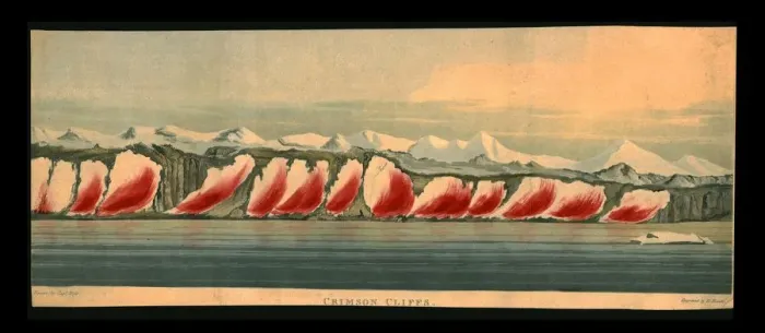 Framed Print : Crimson Cliffs, 1819. Creator: Daniel Havell Framed Print : Crimson Cliffs, 1819. Creator: Daniel Havell