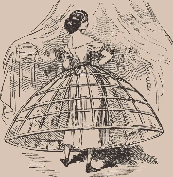 Framed Print : Crinoline, 1906 Framed Print : Crinoline, 1906