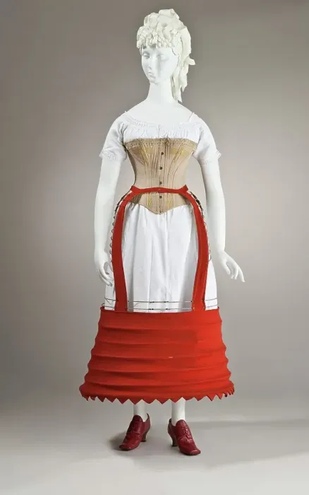 Framed Print : Crinoline: Bustle cage crinoline, England, 1862-1870. Creator: Unknown Framed Print : Crinoline: Bustle cage crinoline, England, 1862-1870. Creator: Unknown