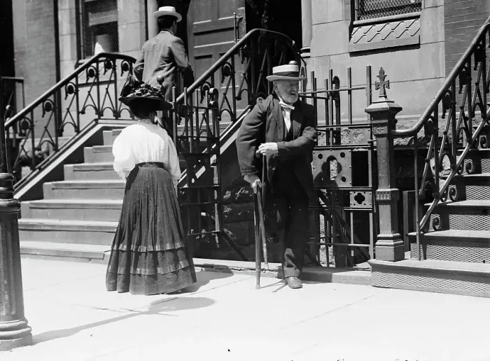 Framed Print : Cripple going to pray at St. Anne relic, between c1910 and c1915. Creator: Bain News Service Framed Print : Cripple going to pray at St. Anne relic, between c1910 and c1915. Creator: Bain News Service