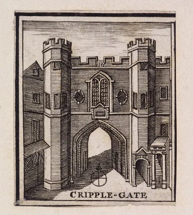 Framed Print : Cripplegate, London, 1750 Framed Print : Cripplegate, London, 1750