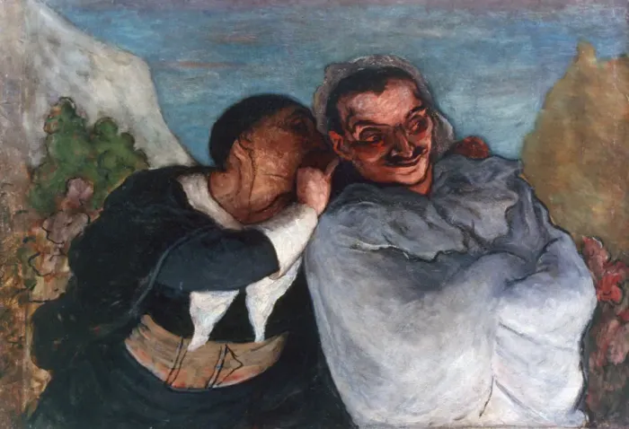Framed Print : Crispin and Scapin, c1863-1865. Artist: Honore Daumier Framed Print : Crispin and Scapin, c1863-1865. Artist: Honore Daumier