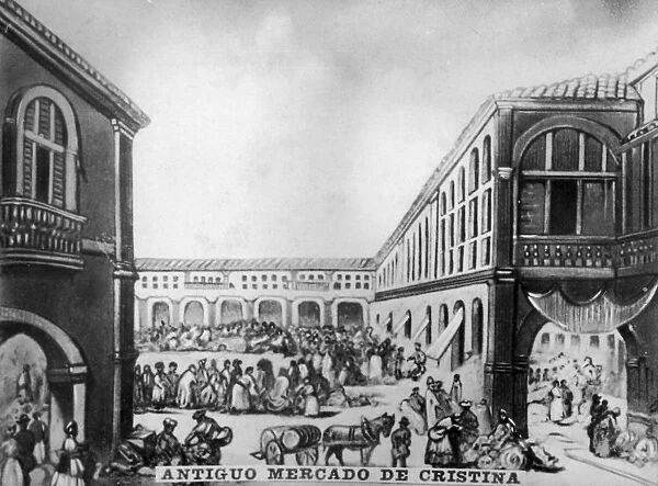 The Cristina old market, (19th century), 1920s