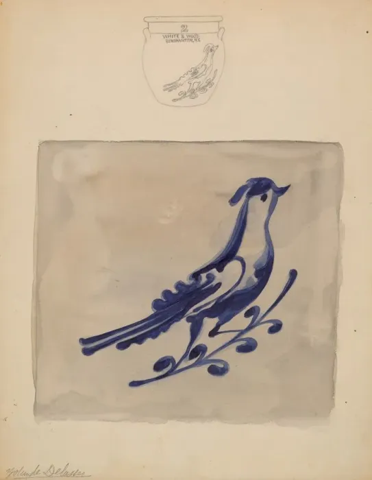 Framed Print : Crock, c. 1936. Creator: Yolande Delasser Framed Print : Crock, c. 1936. Creator: Yolande Delasser