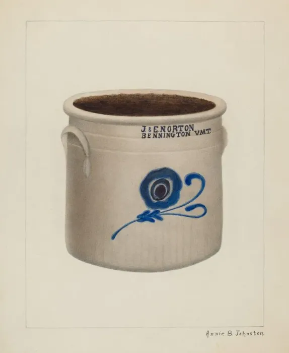 Framed Print : Crock, c. 1937. Creator: Annie B Johnston Framed Print : Crock, c. 1937. Creator: Annie B Johnston