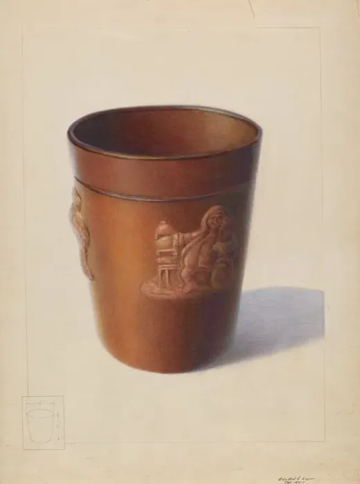 Framed Print : Crock, c. 1937. Creator: Edward L Loper Framed Print : Crock, c. 1937. Creator: Edward L Loper