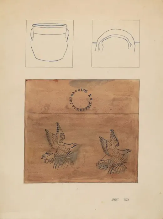 Framed Print : Crock, c. 1937. Creator: Janet Riza Framed Print : Crock, c. 1937. Creator: Janet Riza
