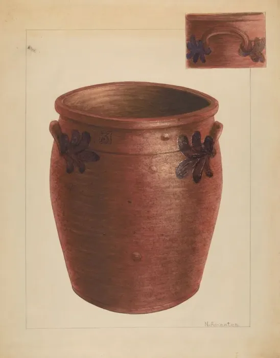 Framed Print : Crock, c. 1937. Creator: Nicholas Amantea Framed Print : Crock, c. 1937. Creator: Nicholas Amantea