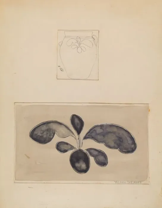 Framed Print : Crock, c. 1937. Creator: Yolande Delasser
