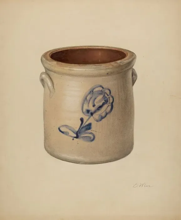 Framed Print : Crock, c. 1938. Creator: Elsie Wein Framed Print : Crock, c. 1938. Creator: Elsie Wein