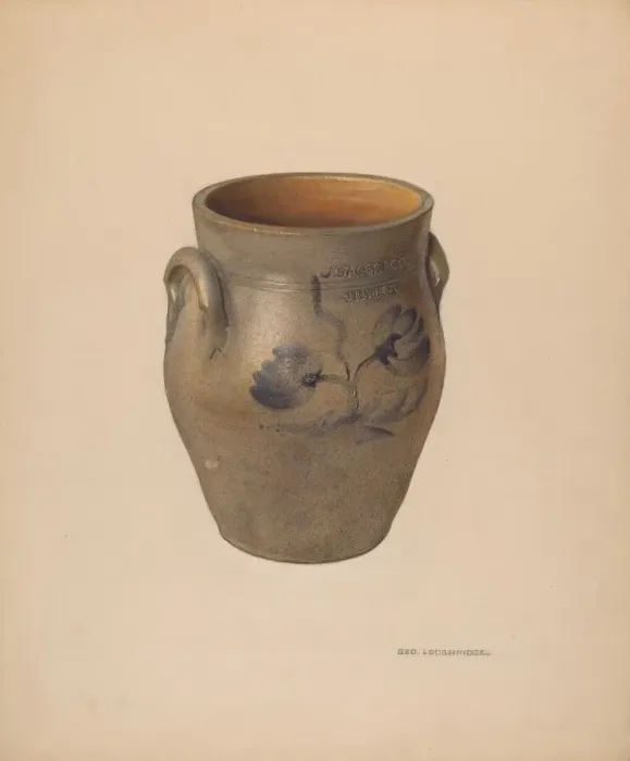 Framed Print : Crock, c. 1939. Creator: George Loughridge Framed Print : Crock, c. 1939. Creator: George Loughridge