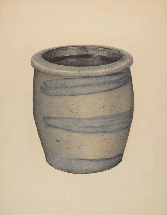 Framed Print : Crock, c. 1939. Creator: Paul Poffinbarger Framed Print : Crock, c. 1939. Creator: Paul Poffinbarger