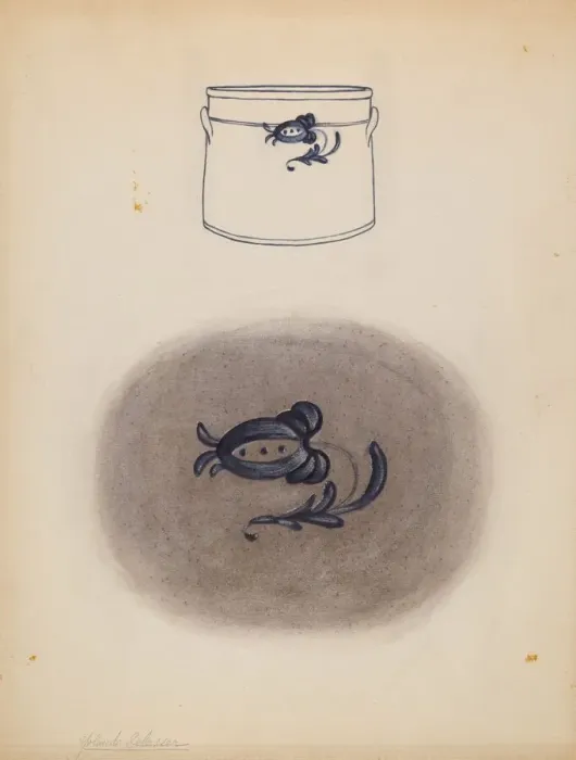 Framed Print : Crock, probably 1937 / 1938. Creator: Yolande Delasser Framed Print : Crock, probably 1937 / 1938. Creator: Yolande Delasser