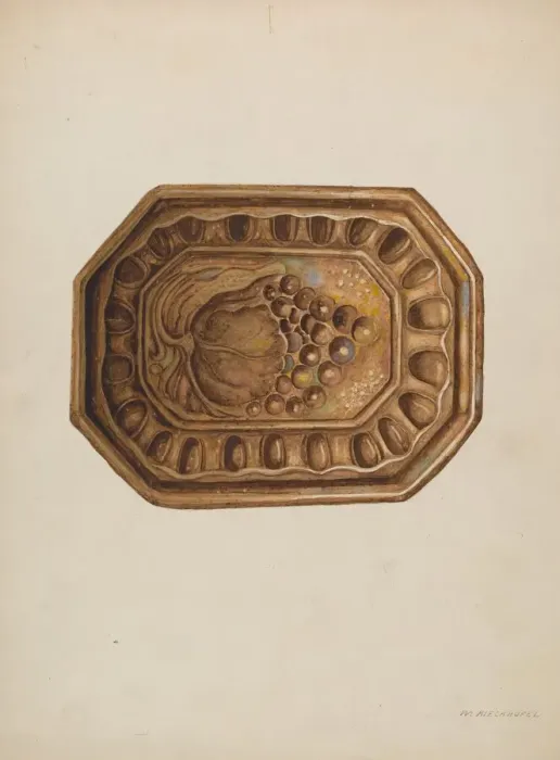 Framed Print : Crockery Mold Rockingham, c. 1939. Creator: William Kieckhofel Framed Print : Crockery Mold Rockingham, c. 1939. Creator: William Kieckhofel