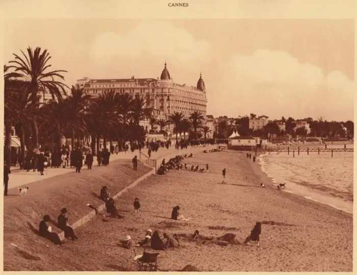 Framed Print : Croisette Promenade - Beach and Casino, Cannes, 1930. Creator: Unknown Framed Print : Croisette Promenade - Beach and Casino, Cannes, 1930. Creator: Unknown