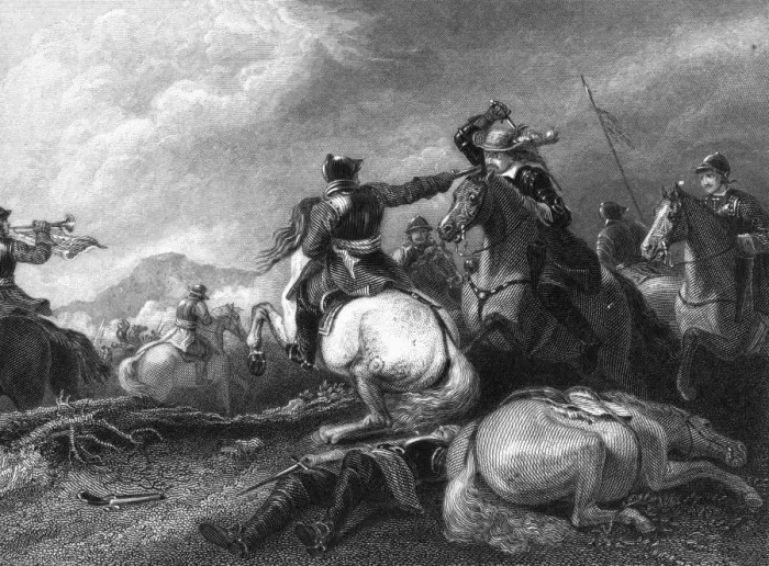 Framed Print : Cromwell at the Battle of Marston Moor, 2 July 1644, (19th century) Framed Print : Cromwell at the Battle of Marston Moor, 2 July 1644, (19th century)