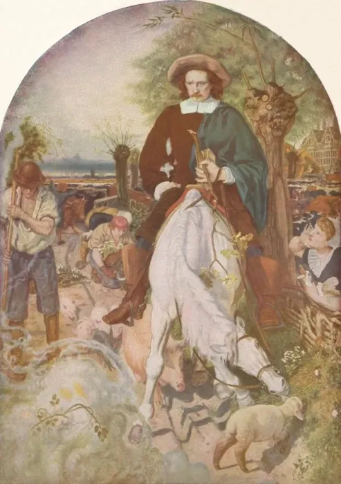 Framed Print : Cromwell on His Farm, 1874, (1918). Artist: Ford Madox Brown Framed Print : Cromwell on His Farm, 1874, (1918). Artist: Ford Madox Brown