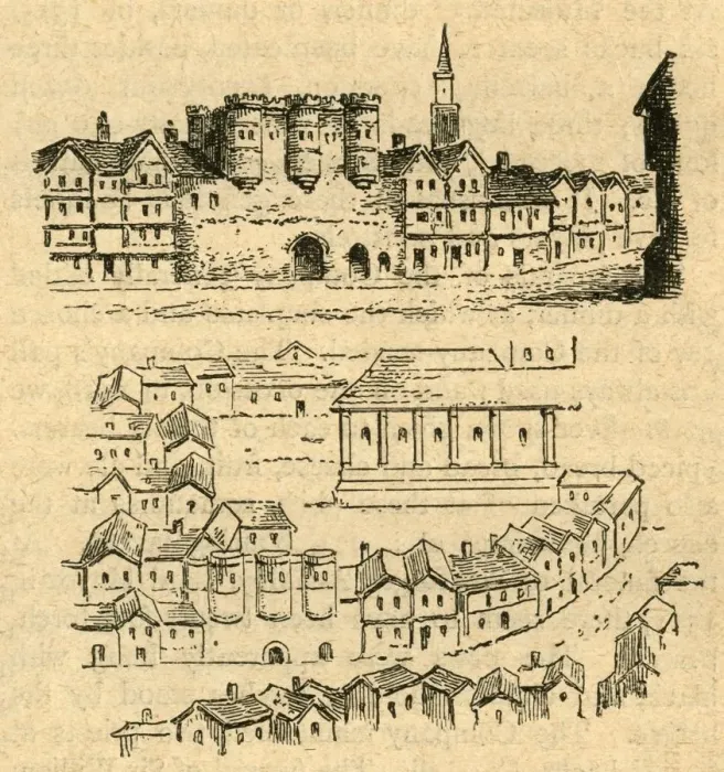 Framed Print : Cromwell House, From Aggass Map, (1897). Creator: Unknown Framed Print : Cromwell House, From Aggass Map, (1897). Creator: Unknown
