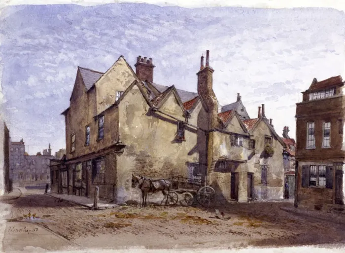 Framed Print : Cromwell House, Smithfield, London, 1880. Artist: John Crowther
