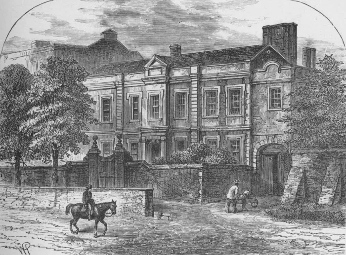 Framed Print : Cromwells House, Highgate, 1890 Framed Print : Cromwells House, Highgate, 1890