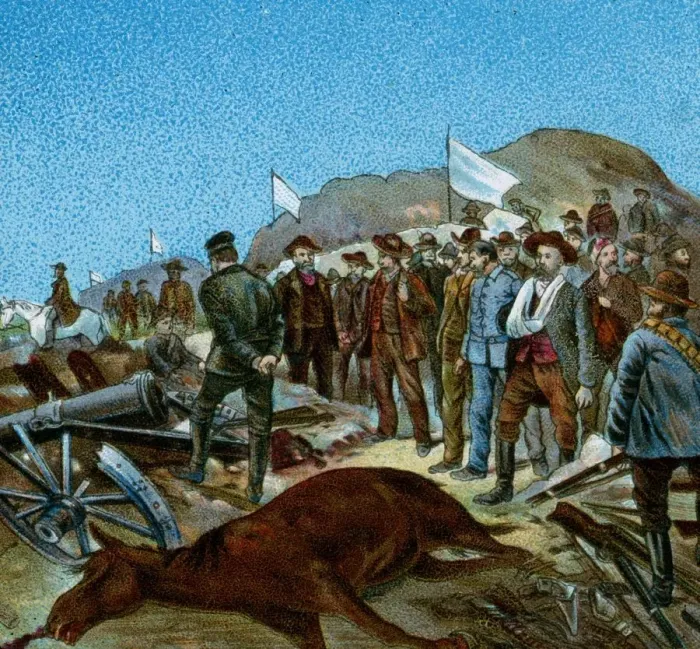 Framed Print : In Cronjes Laager after Surrender, 1900 Framed Print : In Cronjes Laager after Surrender, 1900