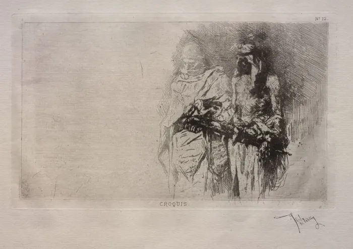Framed Print : Croquis. Creator: Mariano Fortuny y Carbo (Spanish, 1838-1874) Framed Print : Croquis. Creator: Mariano Fortuny y Carbo (Spanish, 1838-1874)