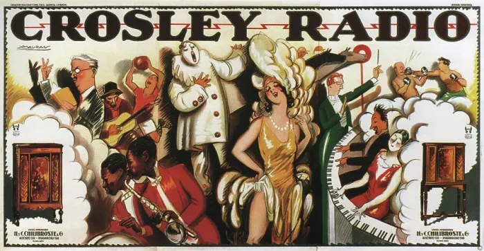 Framed Print : Crosley Radio, 1930. Creator: Mauzan, Achille (1883-1952) Framed Print : Crosley Radio, 1930. Creator: Mauzan, Achille (1883-1952)