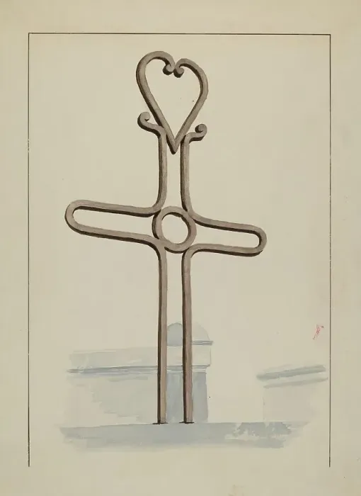 Framed Print : Cross, c. 1936. Creator: Lucien Verbeke Framed Print : Cross, c. 1936. Creator: Lucien Verbeke